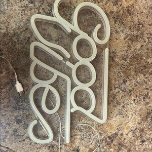 Led Wall Sign - White